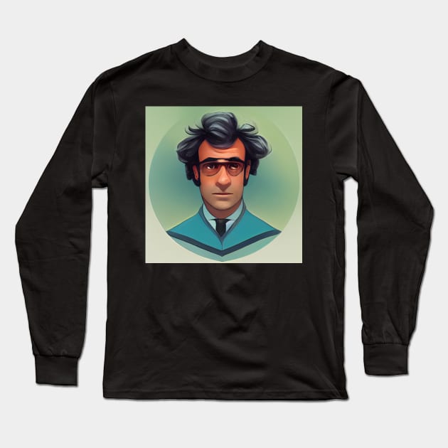 Male scientist | Comics Style Long Sleeve T-Shirt by ComicsFactory